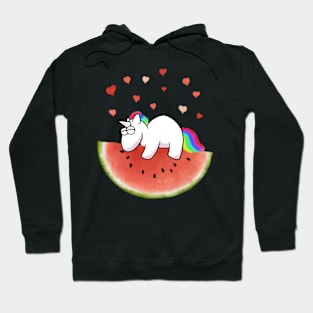 Unicorn on watermelon Hoodie